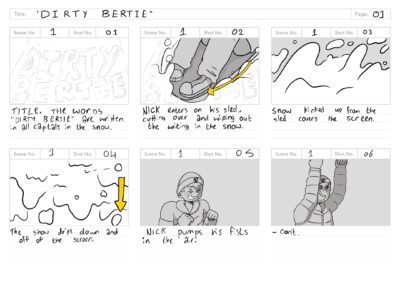 Dirty Bertie Storyboards